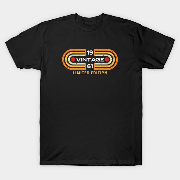 Vintage 1961 | Retro Video Game Style T-Shirt by SLAG_Creative